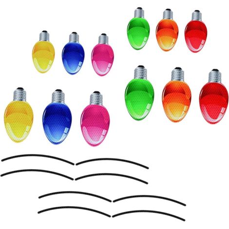 Magnets for Car and Refrigerator Christmas Light Bulb Design