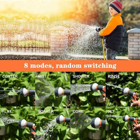 Pistola da giardino multifunzione, bocchetta regolabile per annaffiare, pulire animali e finestre (1/3)