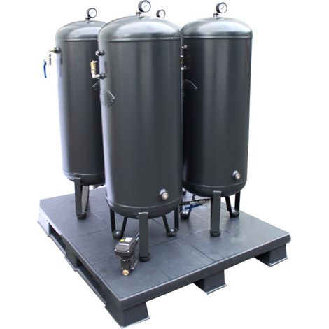 Batterie de chaudières 4 x 90L - 11 bar poudrée (1/2)