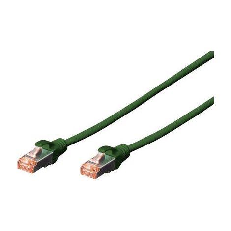Digitus DK-1644-010/G RJ45 Câble réseau, câble patch CAT 6 S/FTP 1.00 m vert sans halogène, torsadé (1/3)