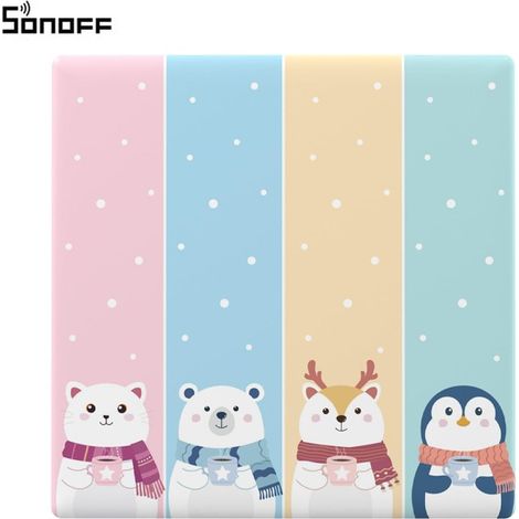 Sonoff Cover Cartoon per TX Ultimate T5-86  4 Pulsanti (1/2)