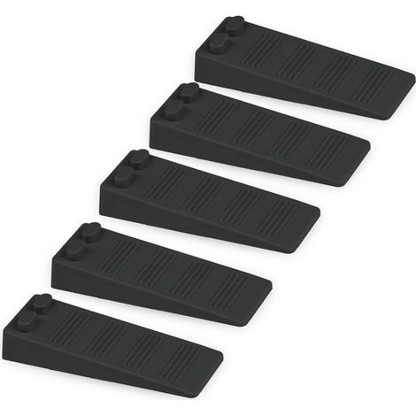 5 weiche Gummitürstopper,Türstopper und Boden- und Wandschutz,Parkett (schwarz) (1/5)