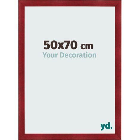 yd. - Cadre photo 50x70 - Vin Rouge Patine - MDF - Pisa (1/5)