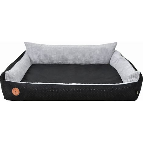 Cama ortopédica Rocky negra, talla M - 83 cm x 73 cm (1/5)