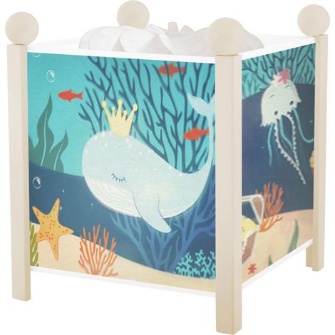 Veilleuse - Lanterne Magique - Lumière rassurante - Lampe de Chevet Enfant - Ampoule 12V 10W incluse - Prise Elec. EU (1/4)
