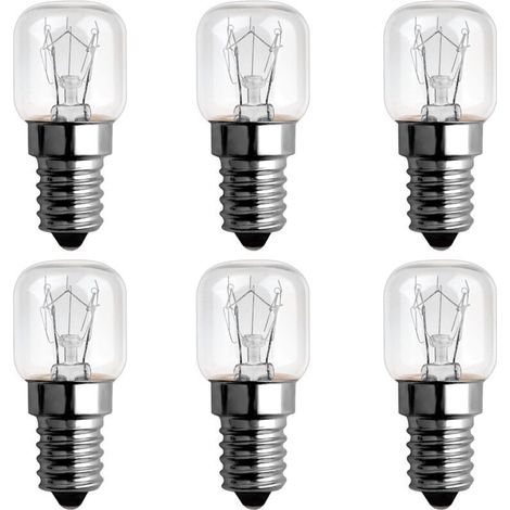 Lampadina per forno dimmerabile E14 da 15W a 300 gradi, AC220V-240V, lampadina a incandescenza E14 T22, 85LM bianco caldo 2300K, piccole lampade pigmee con attacco a vite E14 per microonde, forno, lam (1/4)