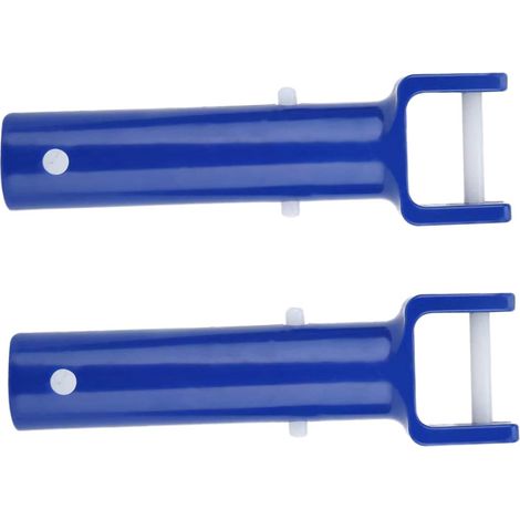 2Juegos Cabezal de Aspirador para Piscina V Shape con Mango Reemplazo Herramienta de Limpieza para Vinílicas Accesorios Prácticos para Limpieza para Casa y Hotel Azul (1/5)