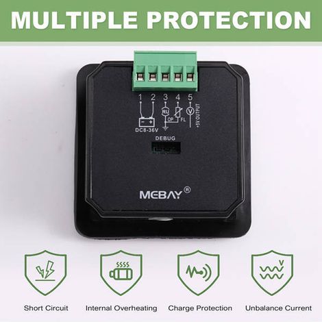 Digitales Anzeigeinstrument für den GM41H-Motor mit Multifunktions-Spannungsanzeige, Öldruckanzeige, Kraftstoffstandanzeige und Batteriespannungsanzeige. (1/5)