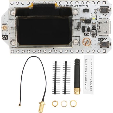 Kit de carte de développement SX1276+ESP32 avec puce Wi-Fi 868-915 MHz (sans module) et antenne (1/5)