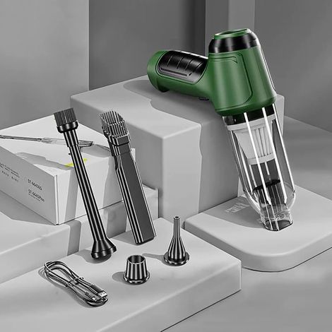 Aspirateur sans fil multifonctionnel pour voiture : appareil portatif haute puissance pour une aspiration et un soufflage puissants, adapté à une utilisation à domicile et en voiture (1/5)