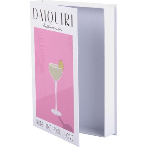 Scatola Portaoggetti a forma di Libro Daiquiri Rosa