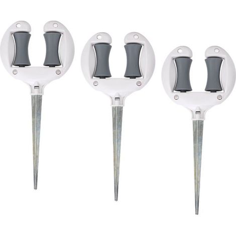 Ecleanfy - Guide de tuyau - AIMOONSA - 27 x 12 cm - Rouleau pivotant - ABS & fer antirouille - Pour jardin (1/5)
