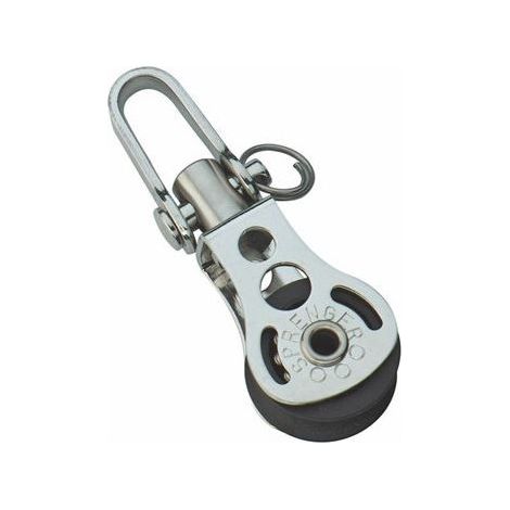Poulie pivotante cordage Ø6mm inox A4