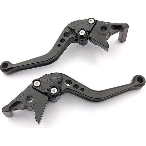 Convient pour les motos Honda XADV750, Fosha FORZA350 et NSS750 : levier de frein modifié (tout noir, lot de 2). (1/5)
