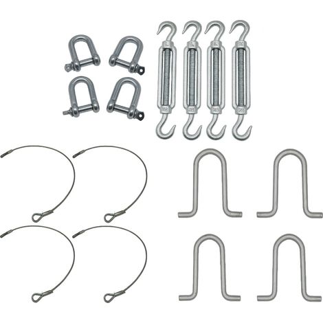Static Caravan Tie Down Kit with U Bolt Anchors (Restraining Tether Mobile Home Siting)