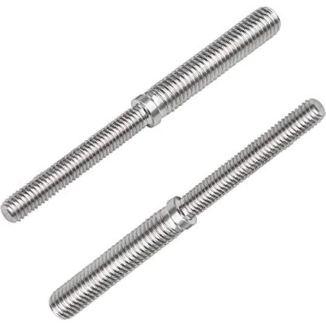 2 pièces Goujons à double filetage M6 à M8 80mm en acier inox 304 Adaptateur fileté pour colonne structurelle (1/5)
