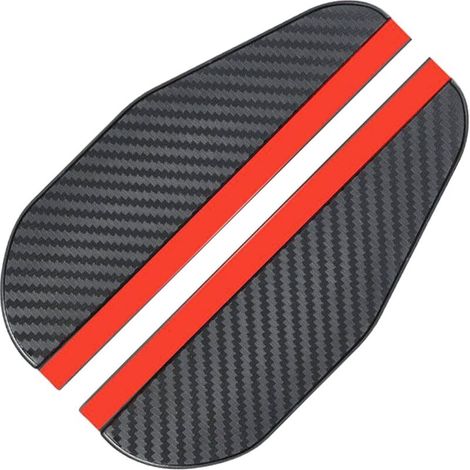 2 Pièces rétroviseur pare-pluie,Universel Voiture Rétroviseur Couverture,universel en fibre de carbone rétroviseur latéral pluie sourcil,Accessoires De Voiture,pour Plupart des Voitures (1/5)