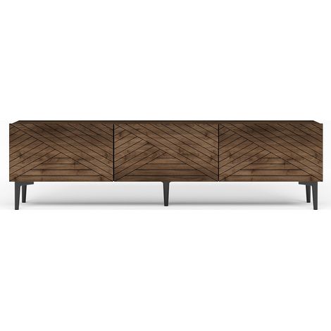 TV-Möbel aus Holz "Felix" - 160 x 31 x 44 cm - Braun
