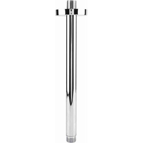 Bras de douche rond en acier inoxydable pour montage , XU,mural de pommeau de douche de plafond de salle de bain (30 cm) - KZQ