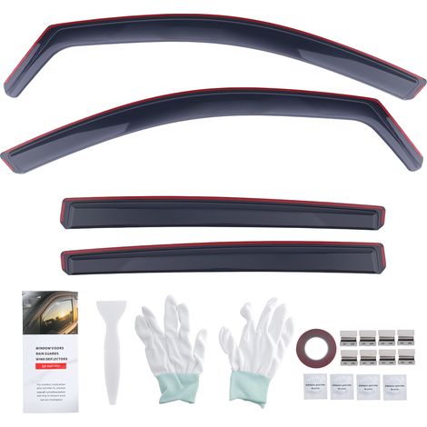 4pcs Acrylic Wind Deflectors for Peugeot 308 MK2 Hatchback 2013-2021 (1/5)