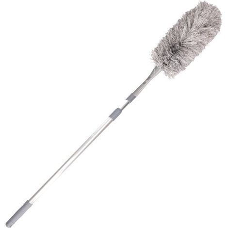 Plumeau, outil de dépoussiérage électrostatique et de balayage, perche télescopique domestique pour nettoyer la poussière, les plafonds en hauteur et les recoins : une merveille de nettoyage. (1/4)