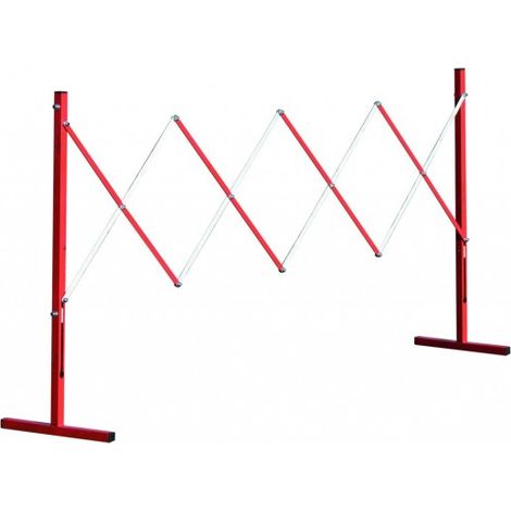 SOFOP TALIAPLAST - Barrière extensible de chantier rouge et blanche