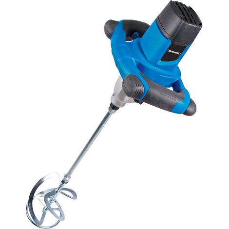 Silverline – Malaxeur à plâtre 1220 W – 2 vitesses variables – Capacité de mélange 120 L – Engrenage tout métal pour usage intensif