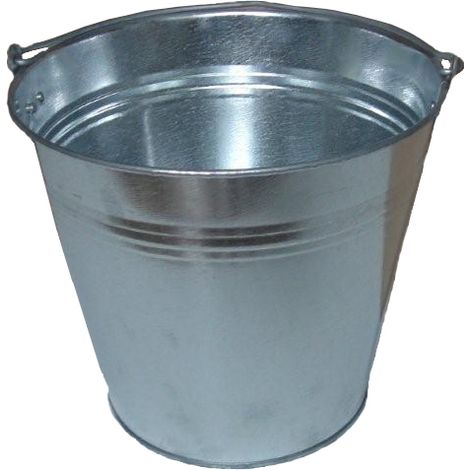 Seau en acier galvanisé de 15 L (1/3)