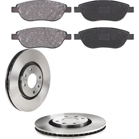KIT FRENI ANTERIORI compatibile con CITROEN C3 I (FC,FN) - DISCHI + PASTIGLIE OEM: FDB1476, FDB1543, FDB4066 / 17336 /SOSTITUZIONE DIRETTA/BASSA POLVERE/SILENZIOSO (1/5)