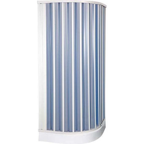 Box Doccia semicircolare cm 80 x 80 H.184 apertura RIDUCIBILE-REVERSIBILE (1/3)