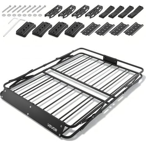 Panier de Toit pour Voiture - 1168x914x102 mm Porte Bagage (1/5)