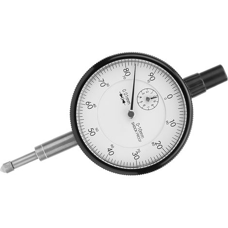 Indicateur à cadran antichoc, précision 0,01 mm, plage de mesure 0-10 mm