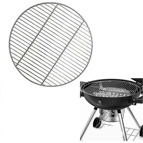 Runder Edelstahl-Grillrost, geeignet für Pellet- und Holzkohlegrills, Außengrill.