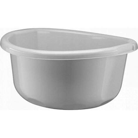Bol en plastique rond gris universel de 8 l