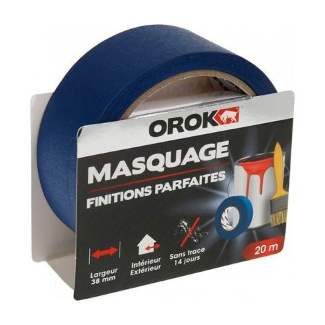 Orok Nastro adesivo per mascheratura finiture perfette 20m x 38mm - Orok