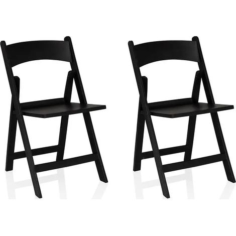 [NEUWERTIG] B-Ware Hjh Living Gartenstuhl Travano Klappstuhl Terrasse Kunststoff Schwarz Set 2 Stk