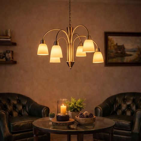 LED Design Pendel Leuchte 30 Watt Hänge Lampe Küchen Kronleuchter Wofi 5453.06.54.0000
