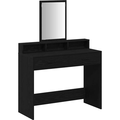 Maison Exclusive - Mesa Tocador Roble Negro 100 x 41 x 140 cm Mad