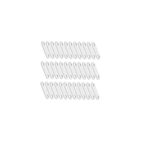 40 Stück dicke, flache Edelstahlwinkel, verstärkte Stützkonstruktion, Möbelbefestigung, gerade Stabilisierungsplatten, Edelstahl für Reparatur und Montage, robust - Crezuo