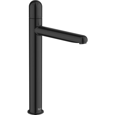 ROCA A5A3X3FCN0 NU Grifo Monomando Lavabo Caño Alto Cold Start Maneta Dome Negro Titanio - ref: A5A3X3FCN0