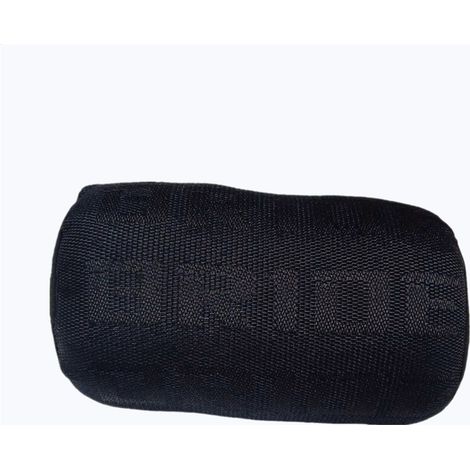 Modified car racing seat fabric headrest neck pillow, creative and personalized BRIDE headrest shoulder pad pillow - BRIDE lettering, all seasons, original style - black - neck pillow (1/4)