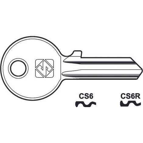 Chiavi per cilindri cisa 4 spine piccole - cs6 dx