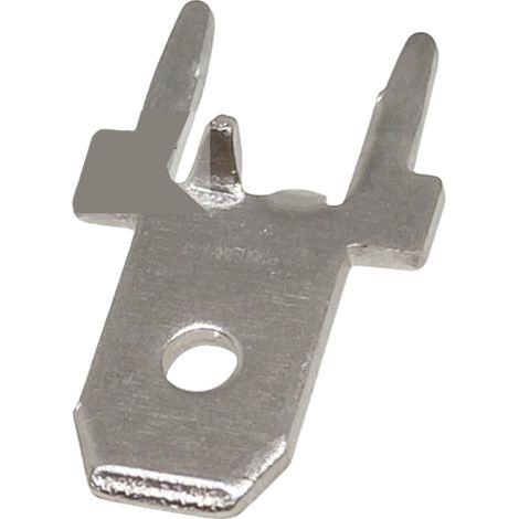 4.8 Connecteur femelle pour circuit imprimé, connecteur à sertir, connecteur à ressort, plaque à souder. 4.8 Plaque d'insertion anti-inversion, épaisseur 0,8 mm.