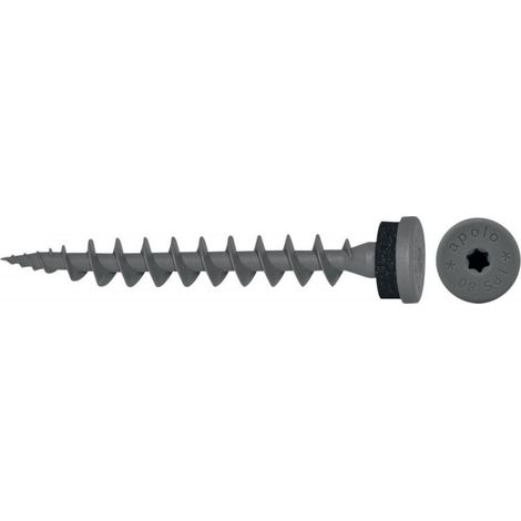 Tornillo de plástico para Aislamiento IPS 80 gris oscuro (por 50) (1/5)