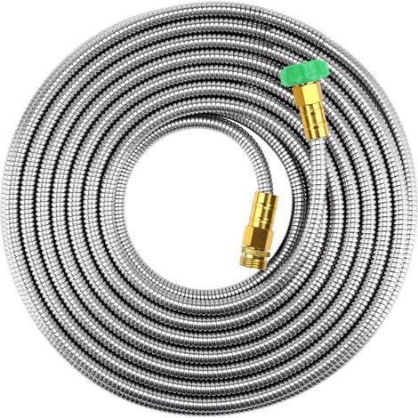 Tuyau d’arrosage jardin avec buse aluminium plaqué cuivre 10 pieds lavage voiture (1/5)