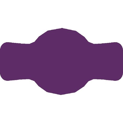 Etiquetas para tarros de conservas de 7x4 cm, 72 unidades, color morado mate. (1/2)