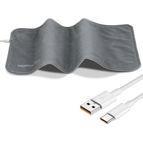 Tapis chauffant USB en graphène - Gris, coussin chauffant à température constante, couverture électrique, haute qualité, économique, cadeau idéal pour un hiver douillet, chaud et confortable (1/5)