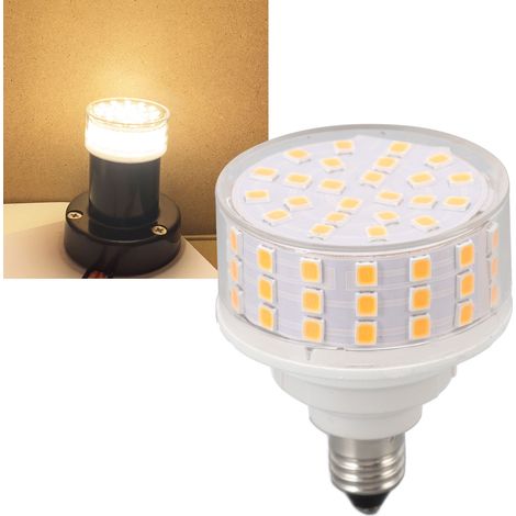 Ampoule LED E11 ABS 10W 1000LM sans scintillement, type « maïs », pour plafonnier, lampe de table ou de meuble, 85-265V, lumière chaude (1/5)