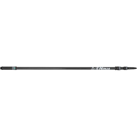 Unger Carbon Teleskopstange Ninja (2,50 m, 2-teilig, kompakt, Fensterreinigung)