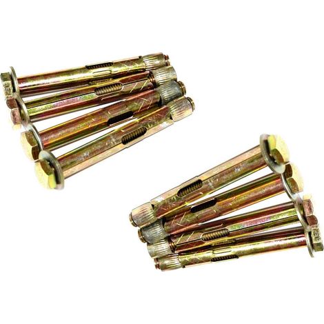 Cheville À Expansion - Boulon D Ancrage M6 X 60 Mm - Pour Béton Et Maçonnerie - 8 Pièces